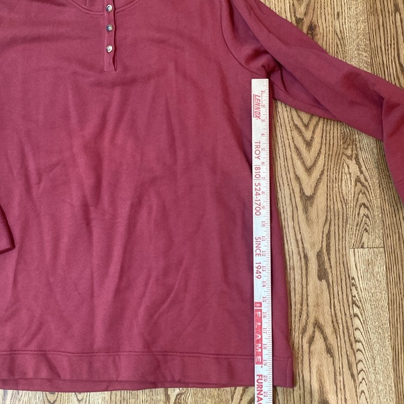 Orvis leather elbow patches 100% cotton pullover mock turtleneck gorpcore - Picture 8 of 12